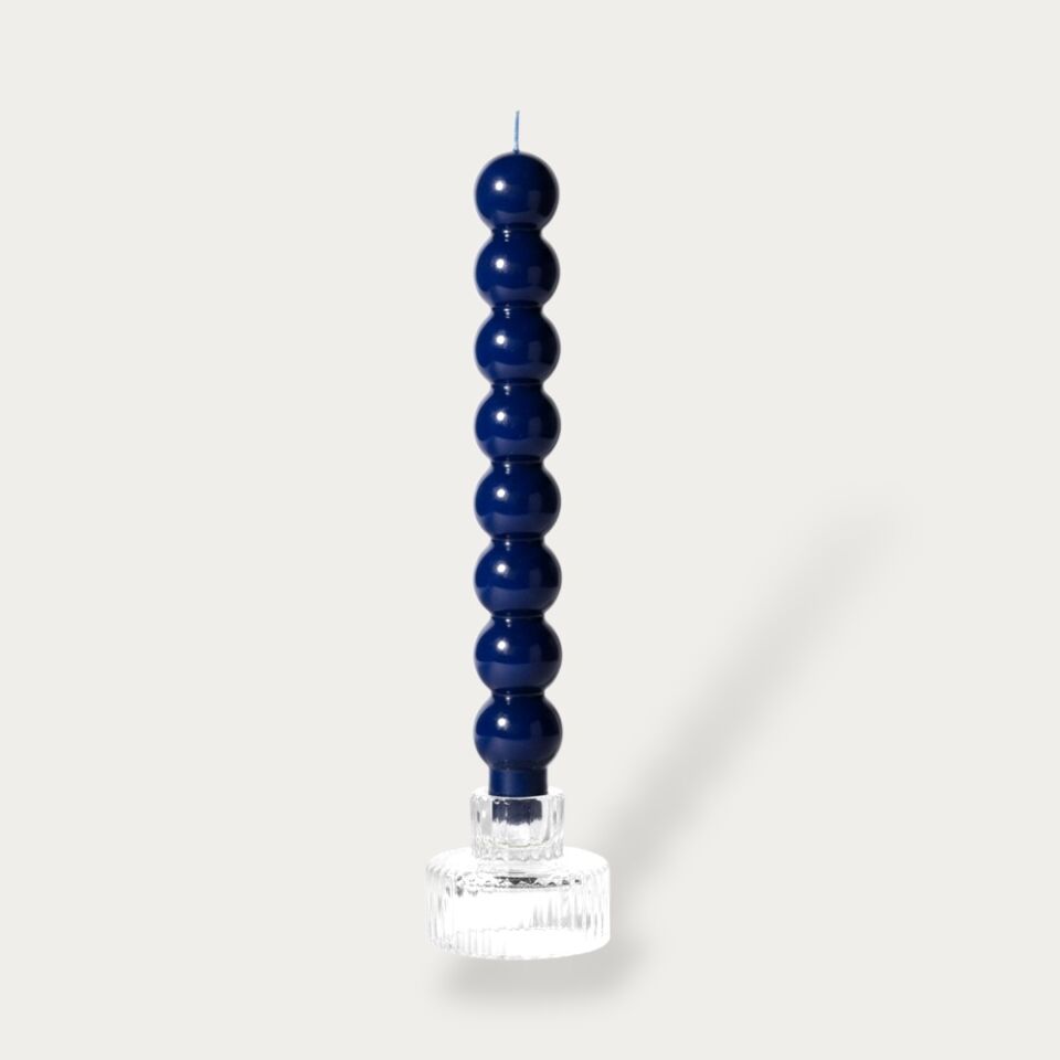 Pigment Serisi Vermilion Top Tasarım Şamdan Mum Cobalt