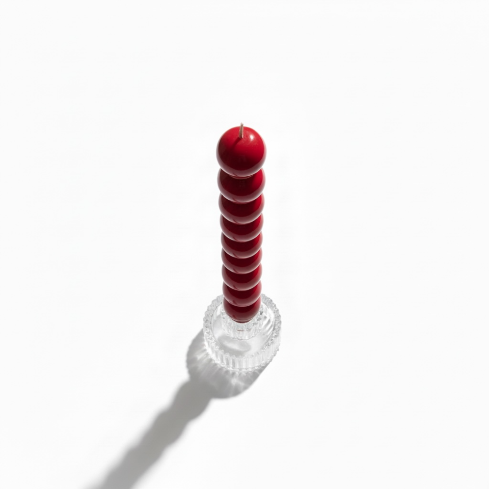 Pigment Serisi Vermilion Top Tasarım Şamdan Mum