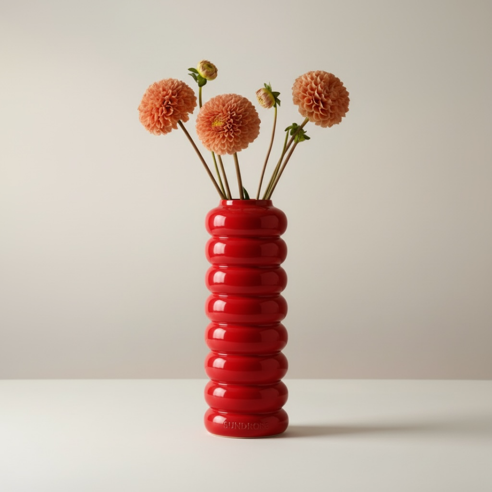 Pigment Serisi Vermilion Vazo